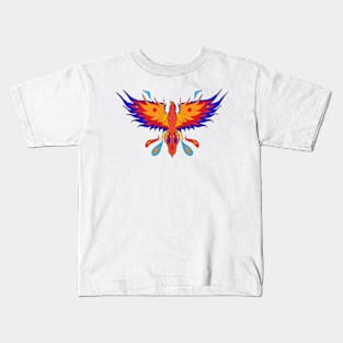 Phoenix the Colorful Flame Kids T-Shirt